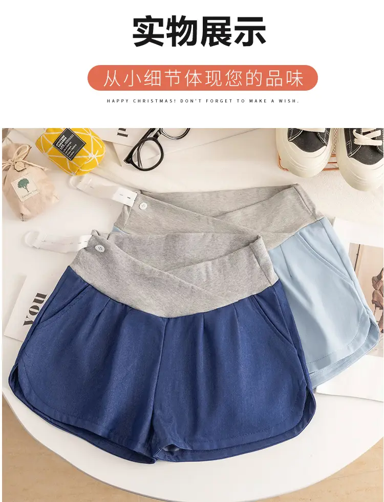 Maternity Pants 2025 Summer Grey Wide Leg Plus Size — feature 8