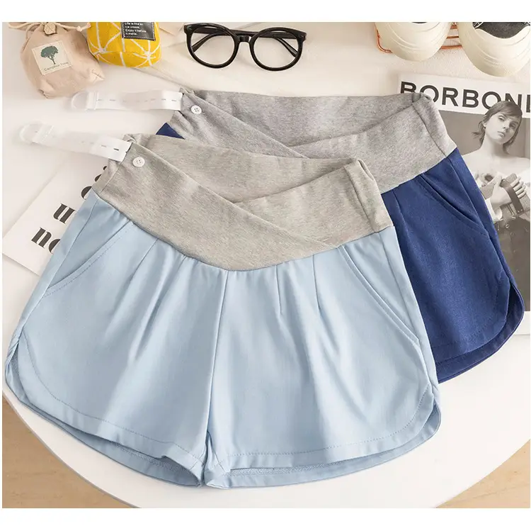 Maternity Pants 2025 Summer Grey Wide Leg Plus Size — feature 9