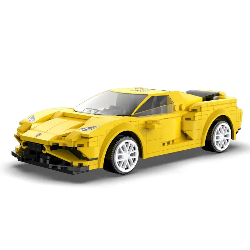 Double Eagle Click Remote Control Off-road Car Building Blocks Orange - Image 5