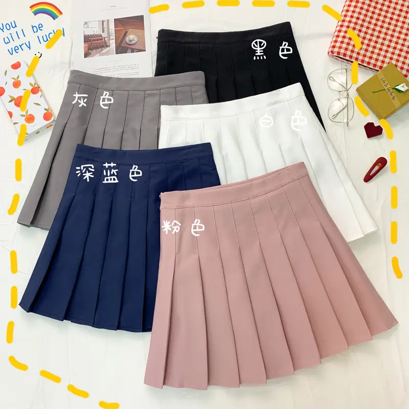 Women Pleated Skirt Summer 2022 High Waist Slimming - Image 8