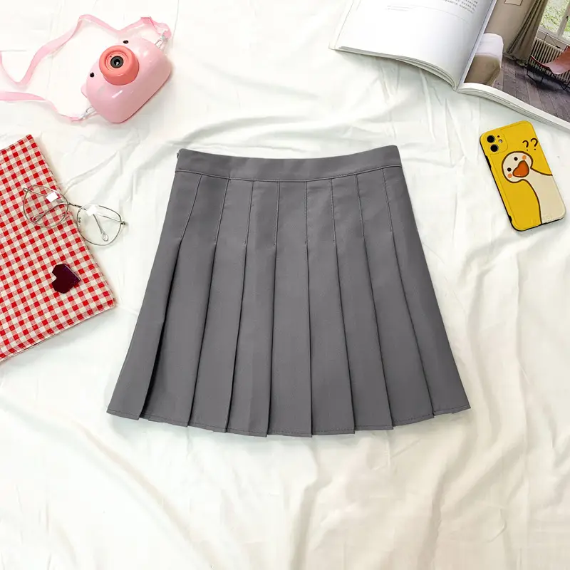 Women Pleated Skirt Summer 2022 High Waist Slimming - Image 11