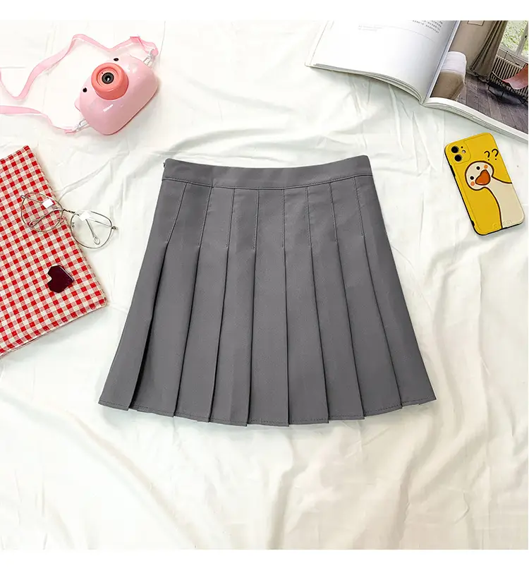 Women Pleated Skirt Summer 2022 High Waist Slimming — feature 10