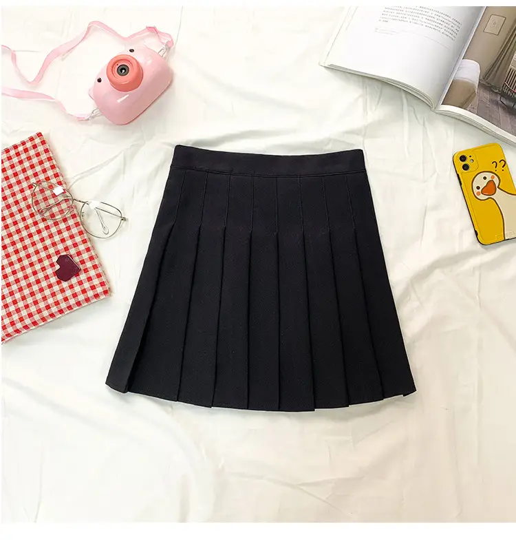 Women Pleated Skirt Summer 2022 High Waist Slimming — feature 12