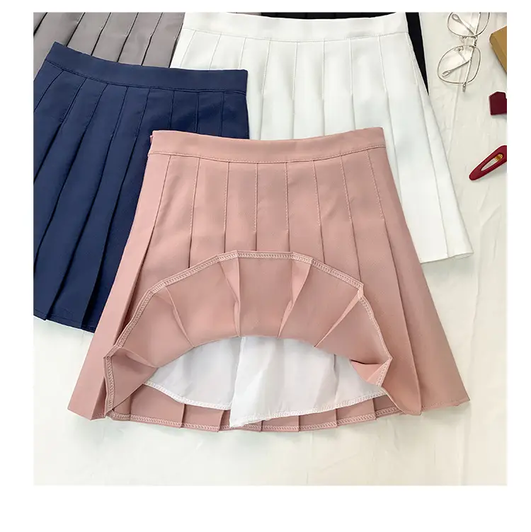 Women Pleated Skirt Summer 2022 High Waist Slimming — feature 13