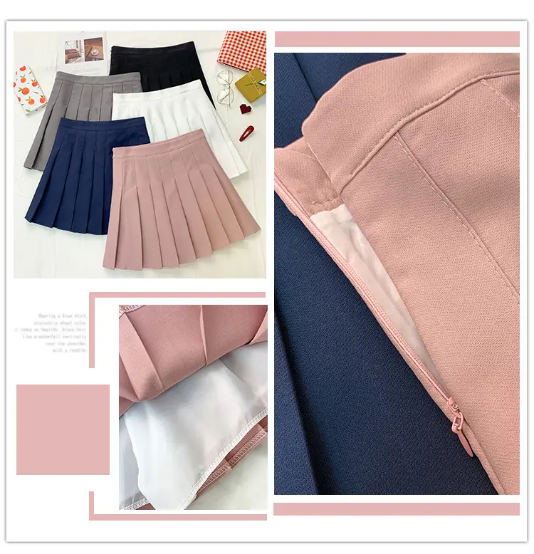Women Pleated Skirt Summer 2022 High Waist Slimming — feature 2