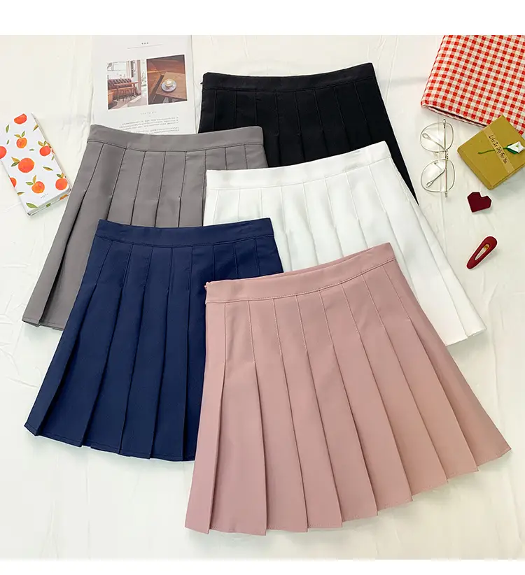 Women Pleated Skirt Summer 2022 High Waist Slimming — feature 7