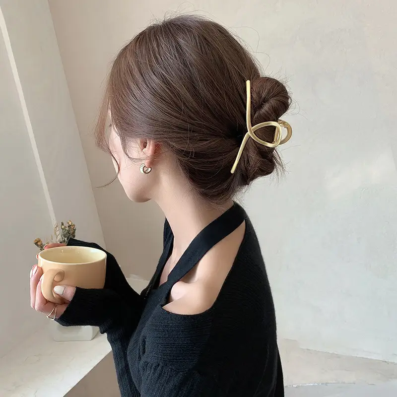 Gold Korean Hairpin Clip for Women High End Bow - Image 25