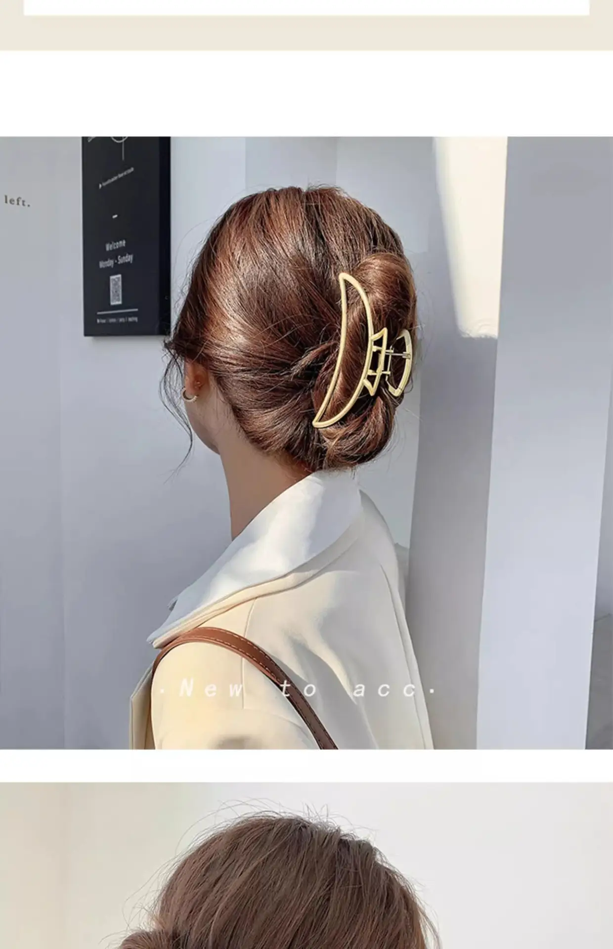 Gold Korean Hairpin Clip for Women High End Bow — feature 4