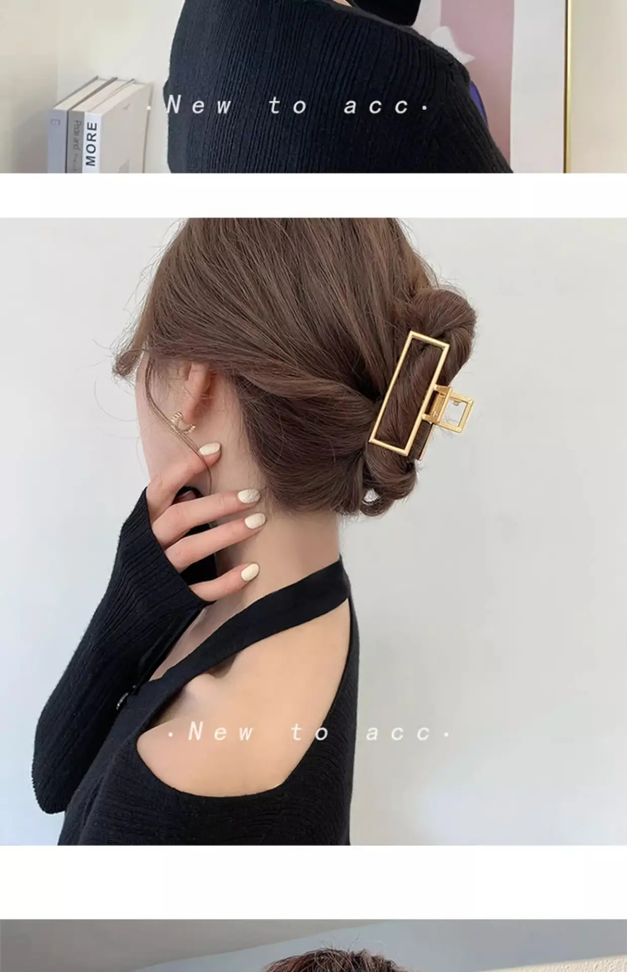 Gold Korean Hairpin Clip for Women High End Bow — feature 6