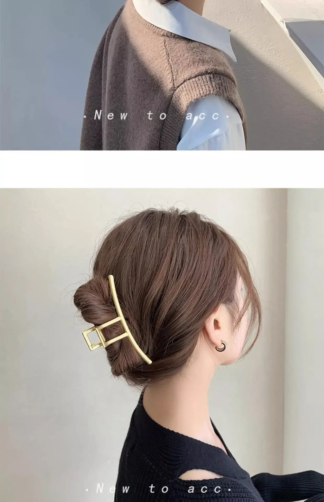Gold Korean Hairpin Clip for Women High End Bow — feature 8