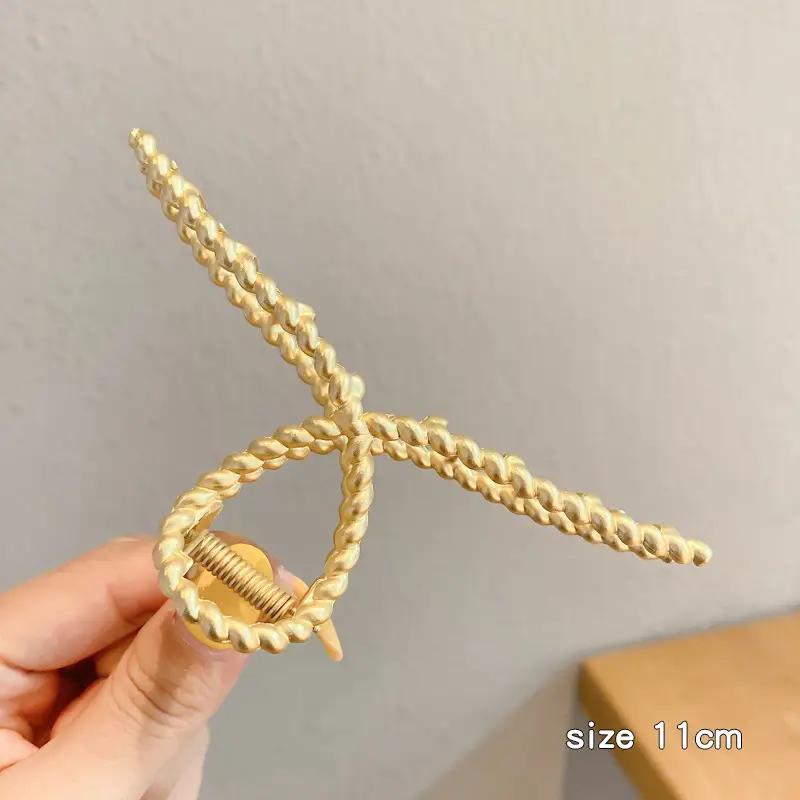 Gold Korean Hairpin Clip for Women High End Bow - Image 3