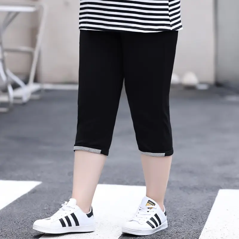 Plus Size Cropped Pants for Women 2025 Fat mm 120kg - Image 2