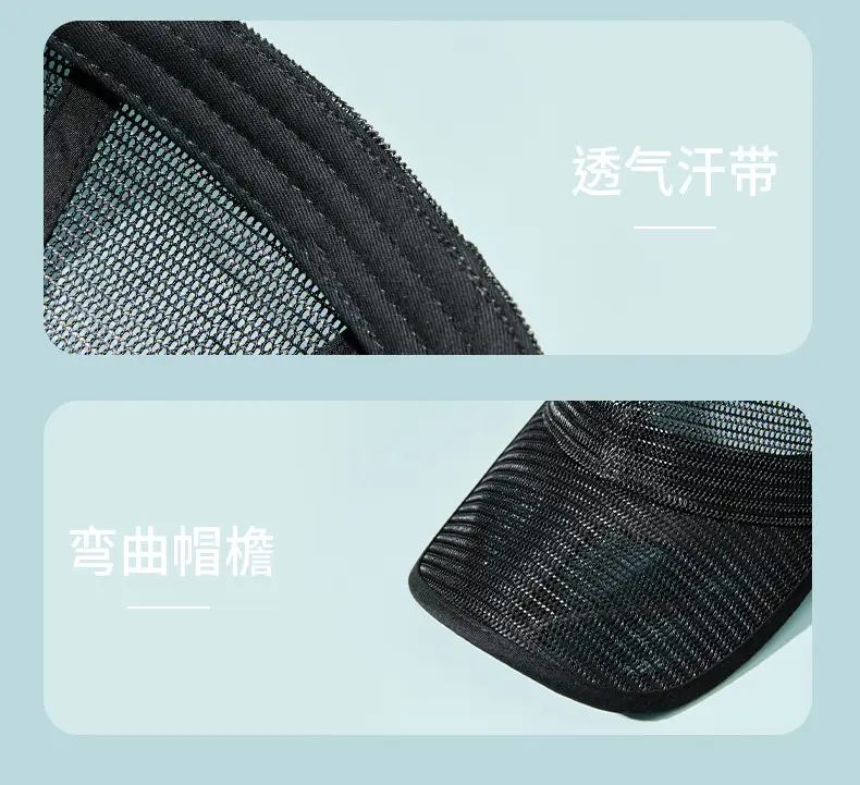 Men Blue Mesh Trucker Cap Summer Sun Hat — feature 16