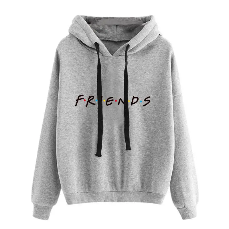 Women's Maroon Friends Hoodie Sweatshirt - Image 7