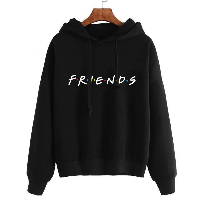 Women's Maroon Friends Hoodie Sweatshirt - Image 4