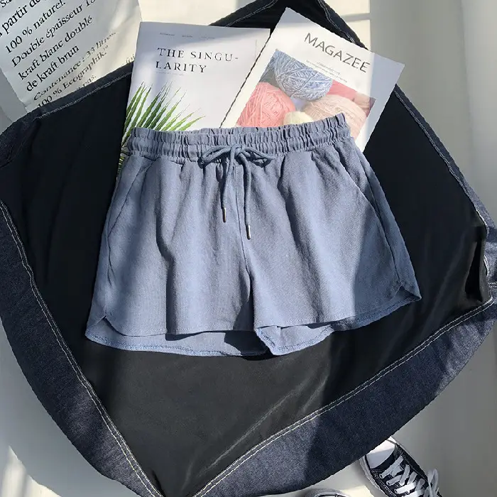 Women Elastic Waist Shorts 2025 Loose Casual Summer - Image 3