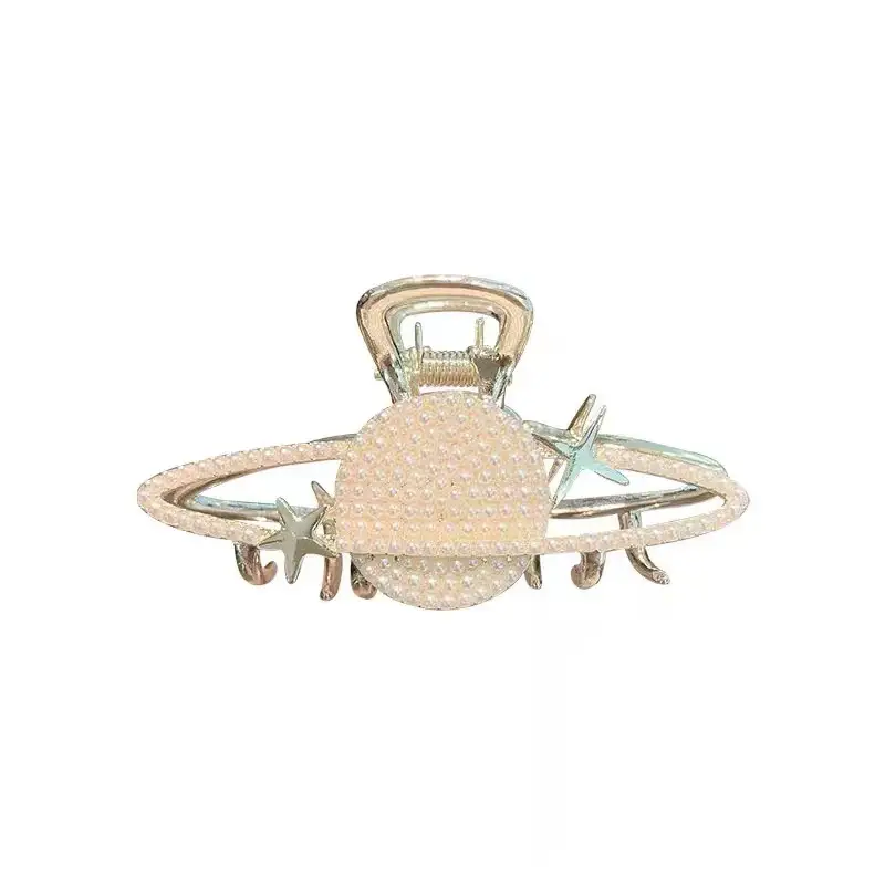 Pearl Planet Hair Clip High Shine Medium Size