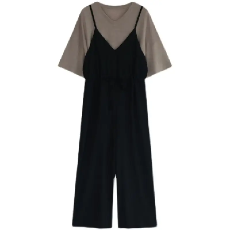 Women Plus Size Korean Style Overalls Set Summer 2025 - Image 7
