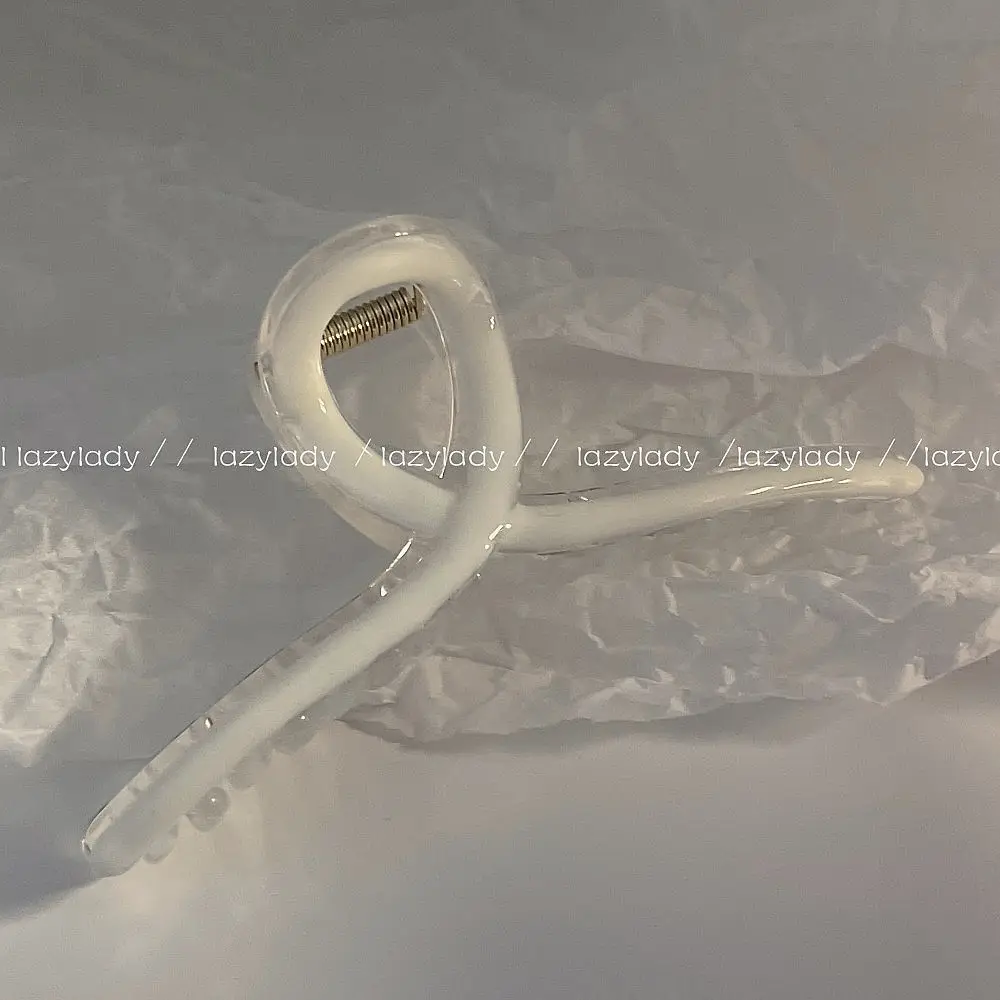 Spring Hair Clip Shark Oil Catcher White - Image 8