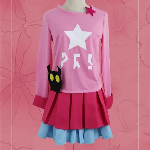 Kids Star Belted Sandals Pink White School Uniform - Image 9