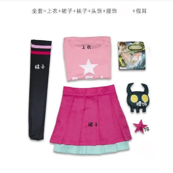 Kids Star Belted Sandals Pink White School Uniform - Image 4