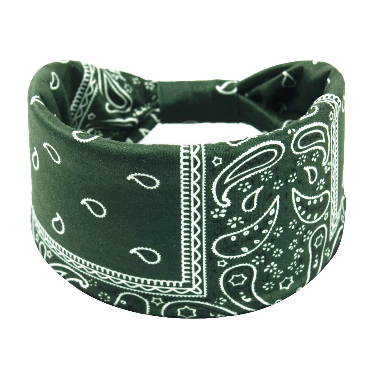 Leopard Print Bohemian Green Hair Band - Image 11
