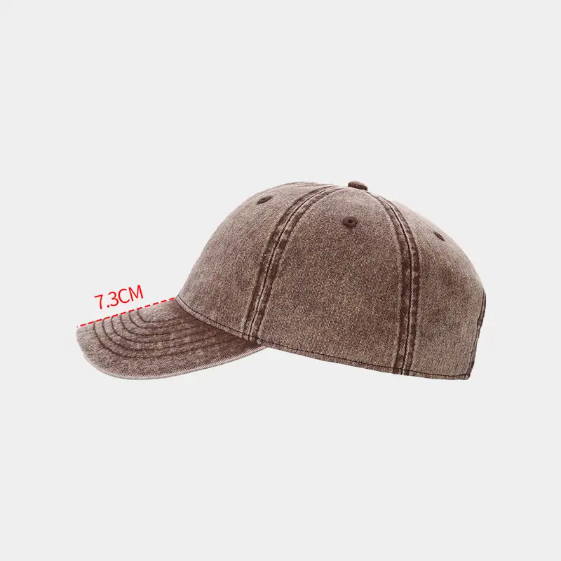 Stone Washed Baseball Cap for Men Women Custom Mill — feature 5