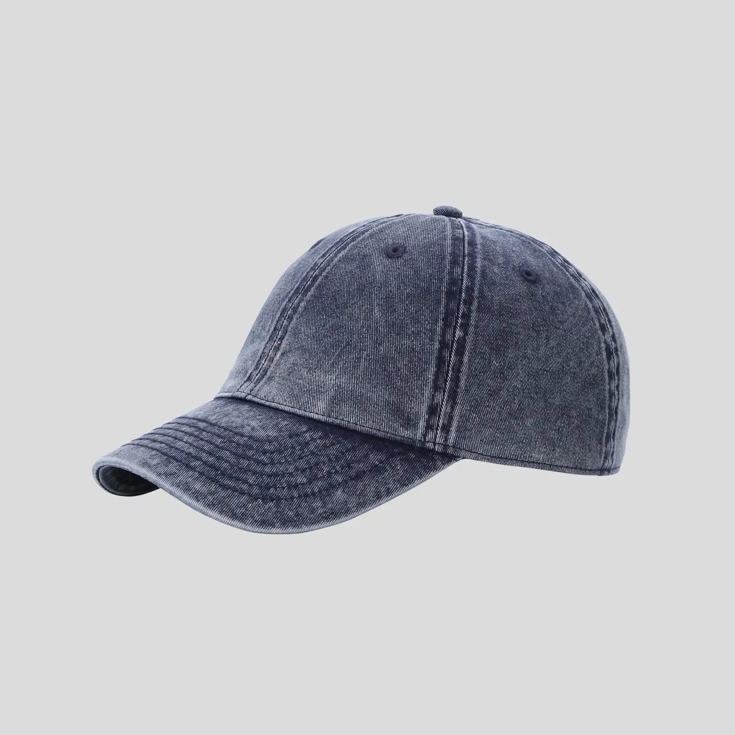Stone Washed Baseball Cap for Men Women Custom Mill - Image 2