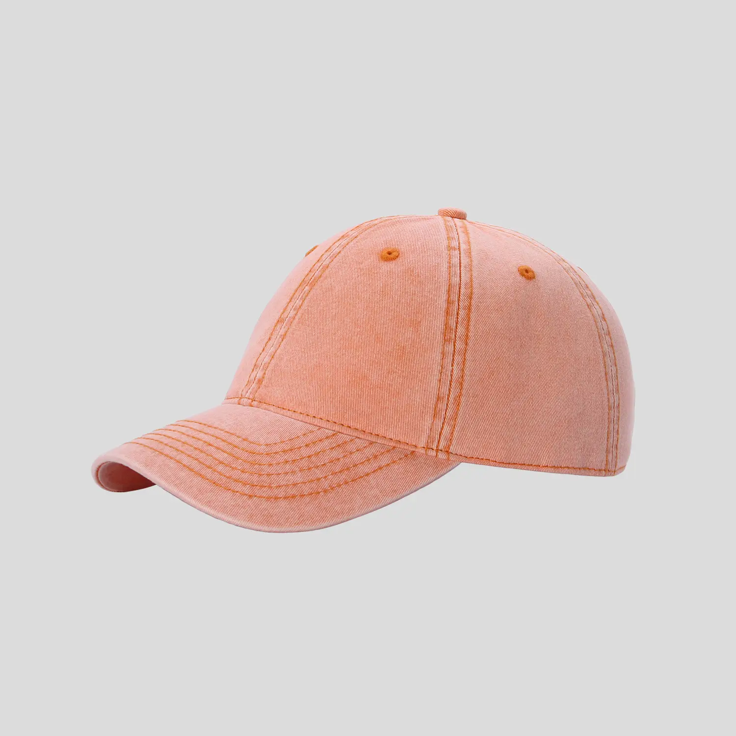 Stone Washed Baseball Cap for Men Women Custom Mill - Image 3
