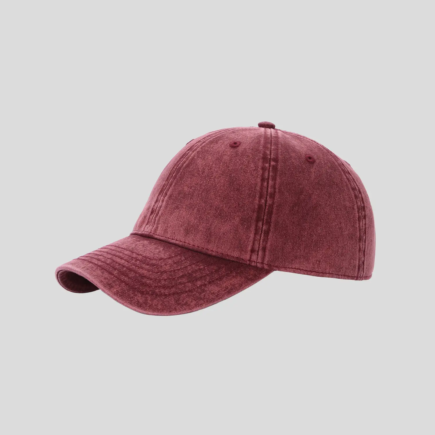 Stone Washed Baseball Cap for Men Women Custom Mill - Image 4