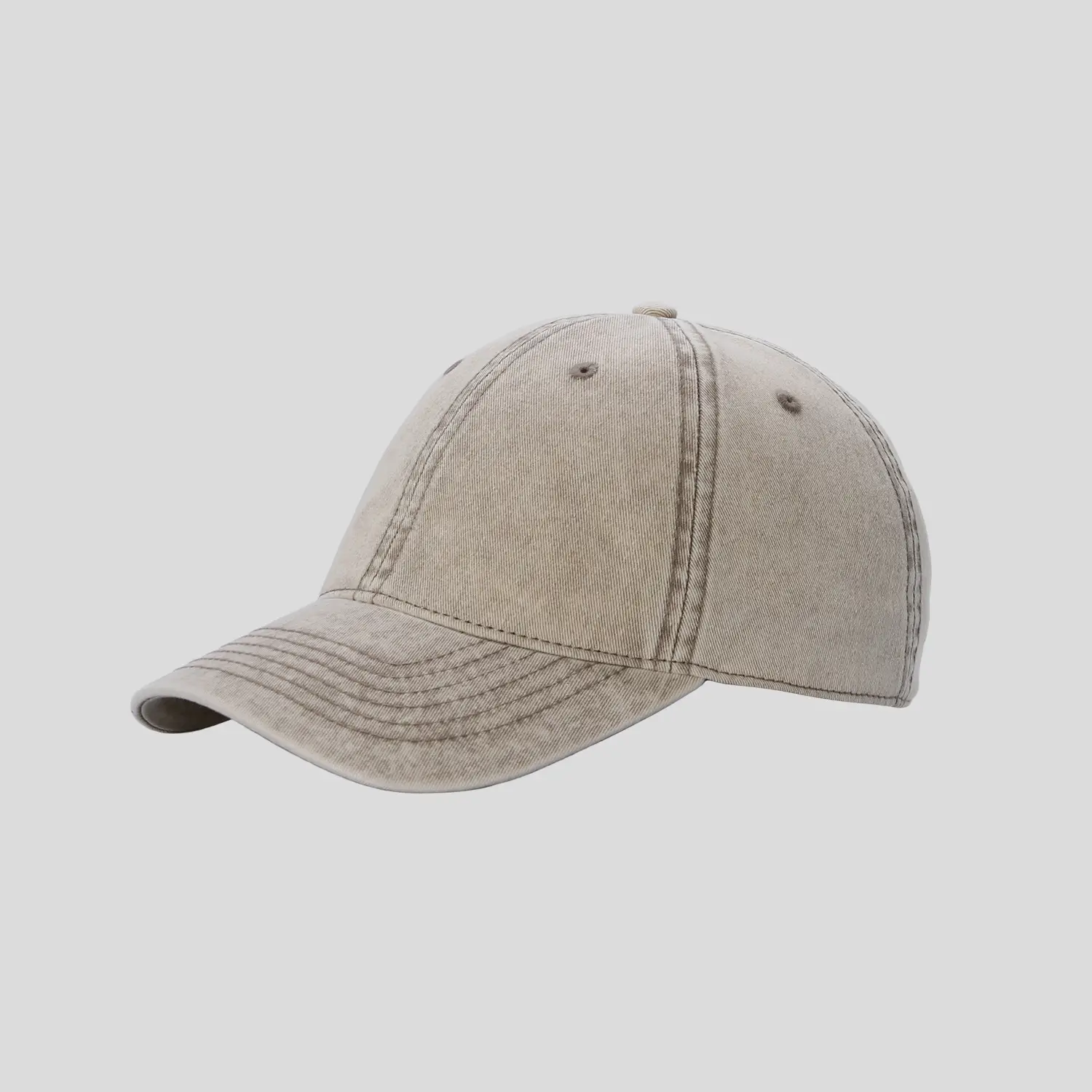 Stone Washed Baseball Cap for Men Women Custom Mill - Image 5