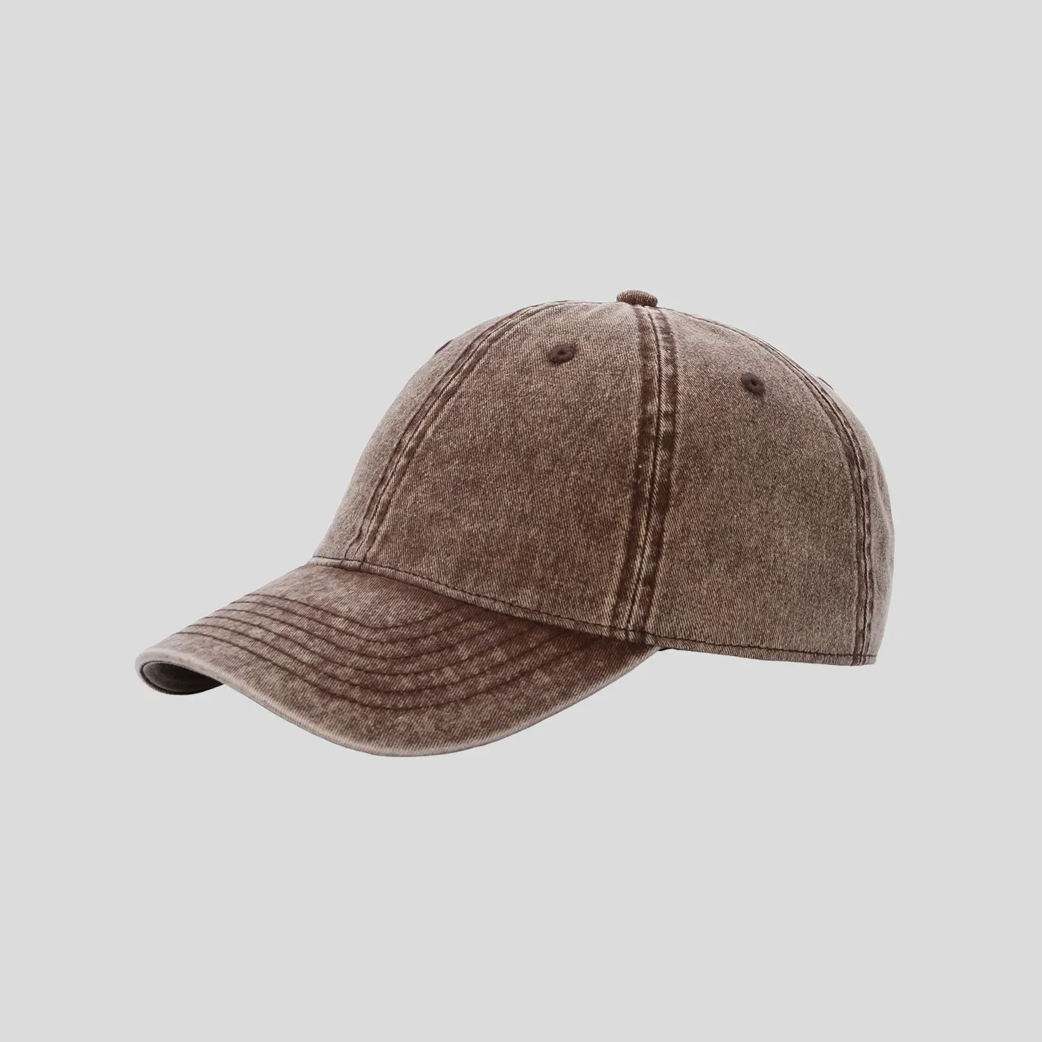Stone Washed Baseball Cap for Men Women Custom Mill - Image 6