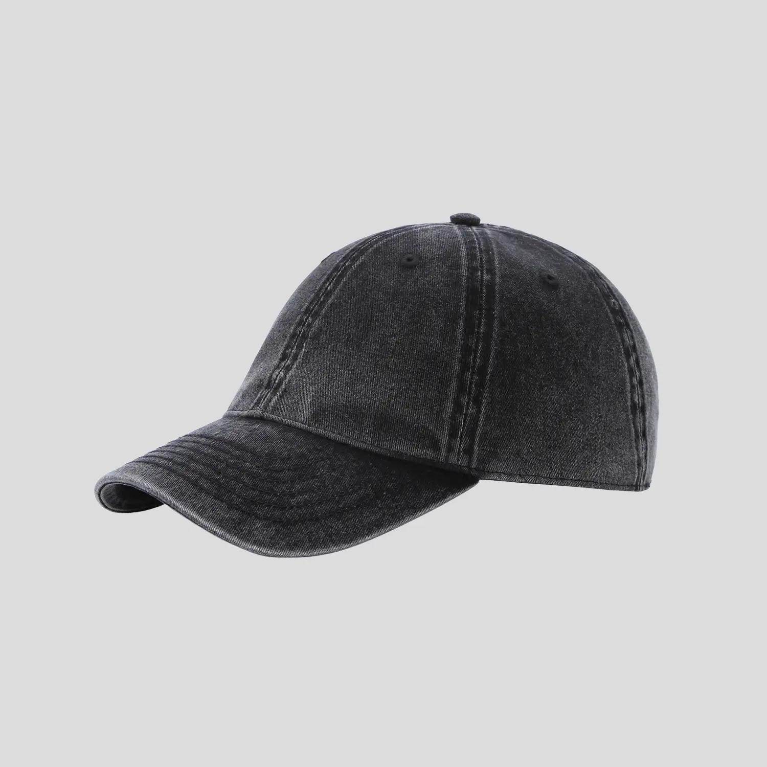 Stone Washed Baseball Cap for Men Women Custom Mill - Image 7