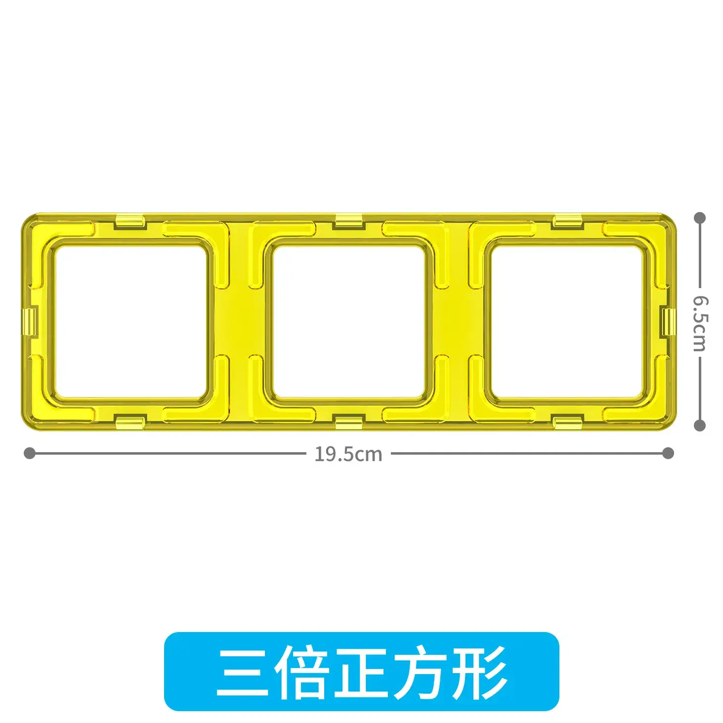 Pure Magnetic Building Blocks for Kids Blue Triangle - Image 13