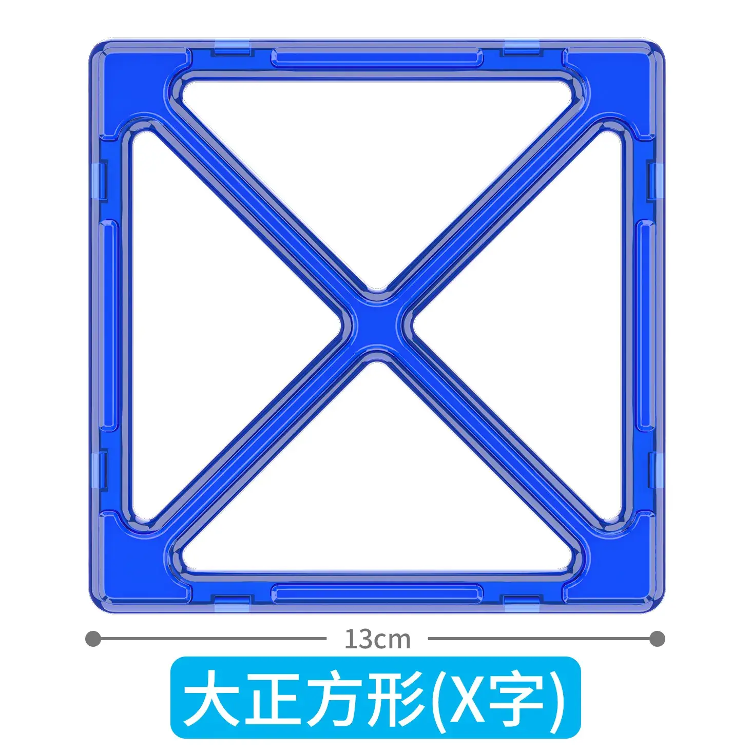 Pure Magnetic Building Blocks for Kids Blue Triangle - Image 24