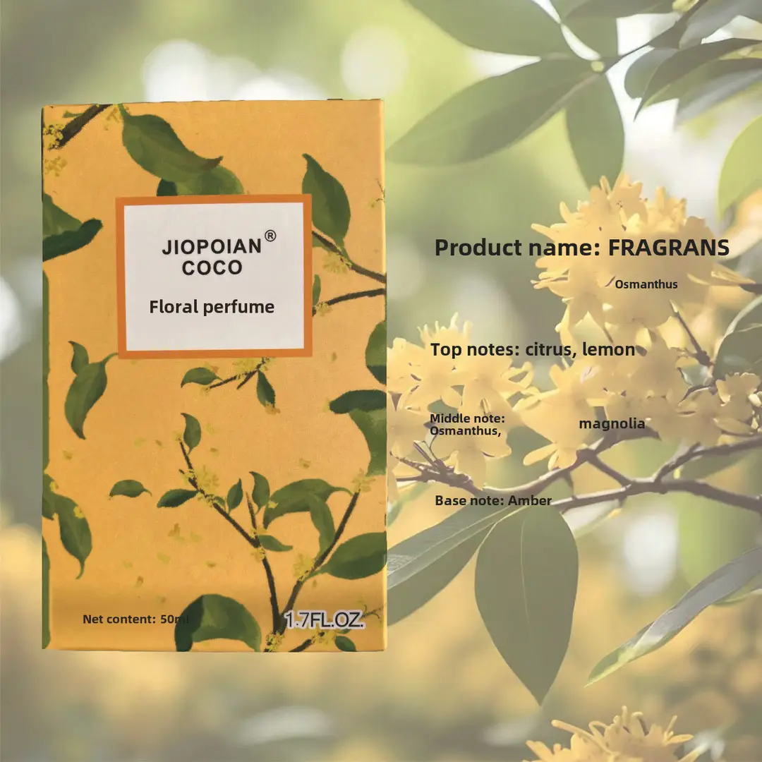 Jasmine Flower Women's Perfume Wholesale Fresh Light Fragrance Jasmine Lavender Long-Lasting Fragrance Floral Scent Osmanthus Perfume