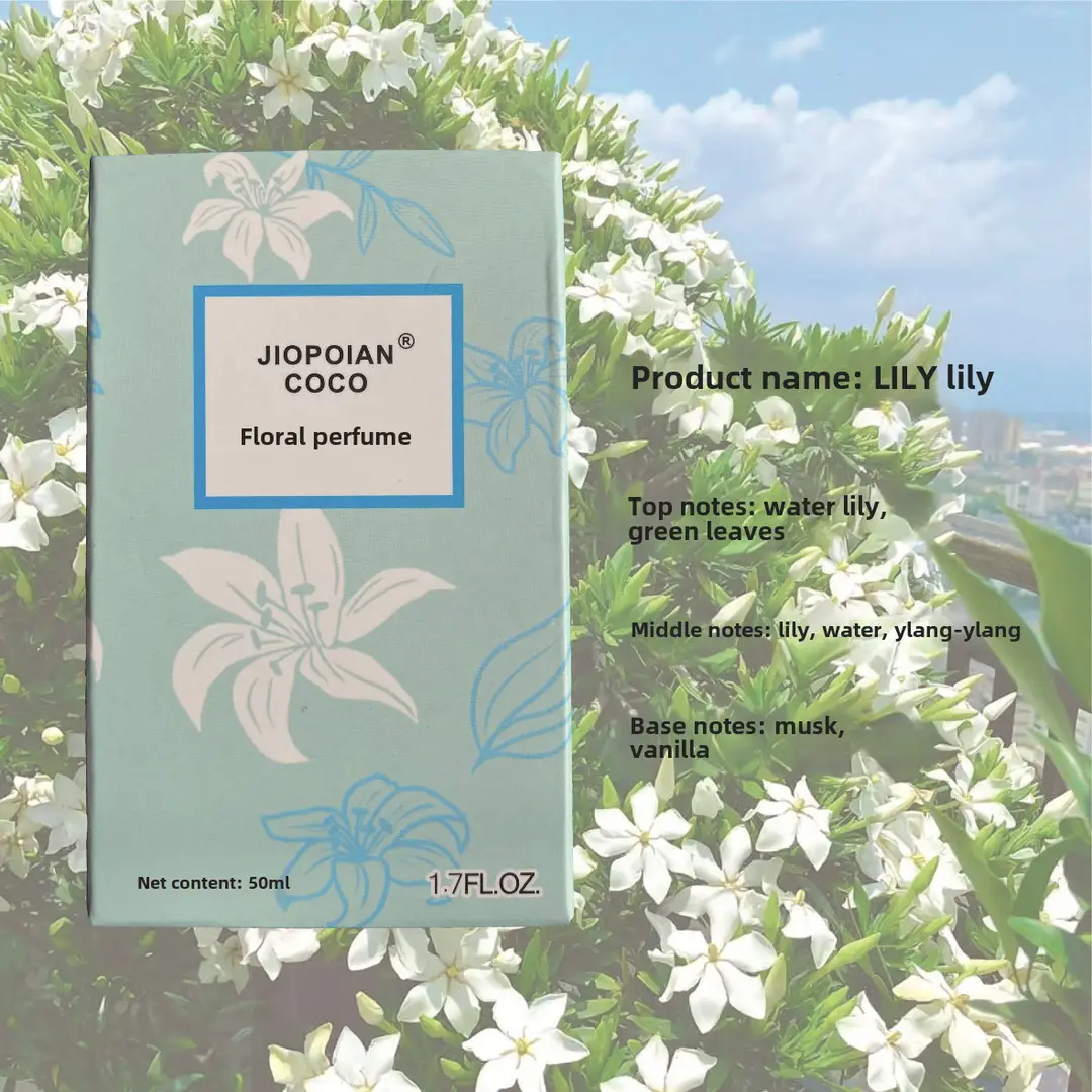 Jasmine Flower Women's Perfume Wholesale Fresh Light Fragrance Jasmine Lavender Long-Lasting Fragrance Floral Scent Osmanthus Perfume