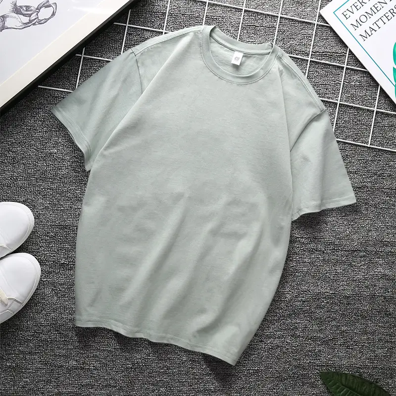 240g Heavy Cotton T-Shirt Black White Multi Color - Image 12