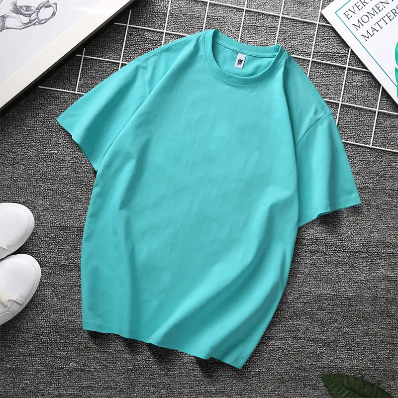 240g Heavy Cotton T-Shirt Black White Multi Color - Image 13