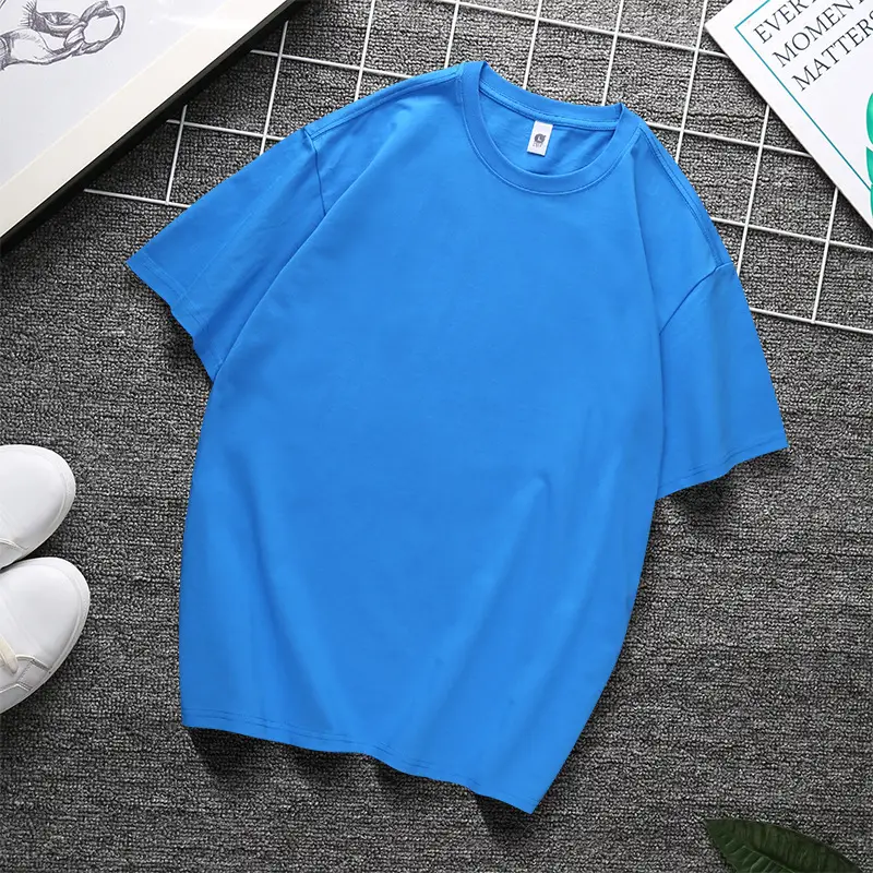 240g Heavy Cotton T-Shirt Black White Multi Color - Image 16