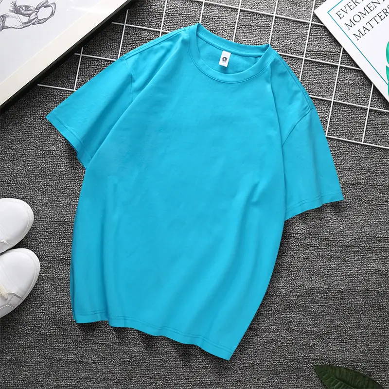 240g Heavy Cotton T-Shirt Black White Multi Color - Image 17