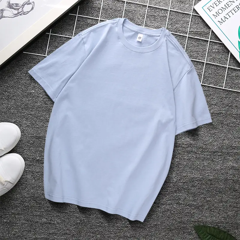240g Heavy Cotton T-Shirt Black White Multi Color - Image 19