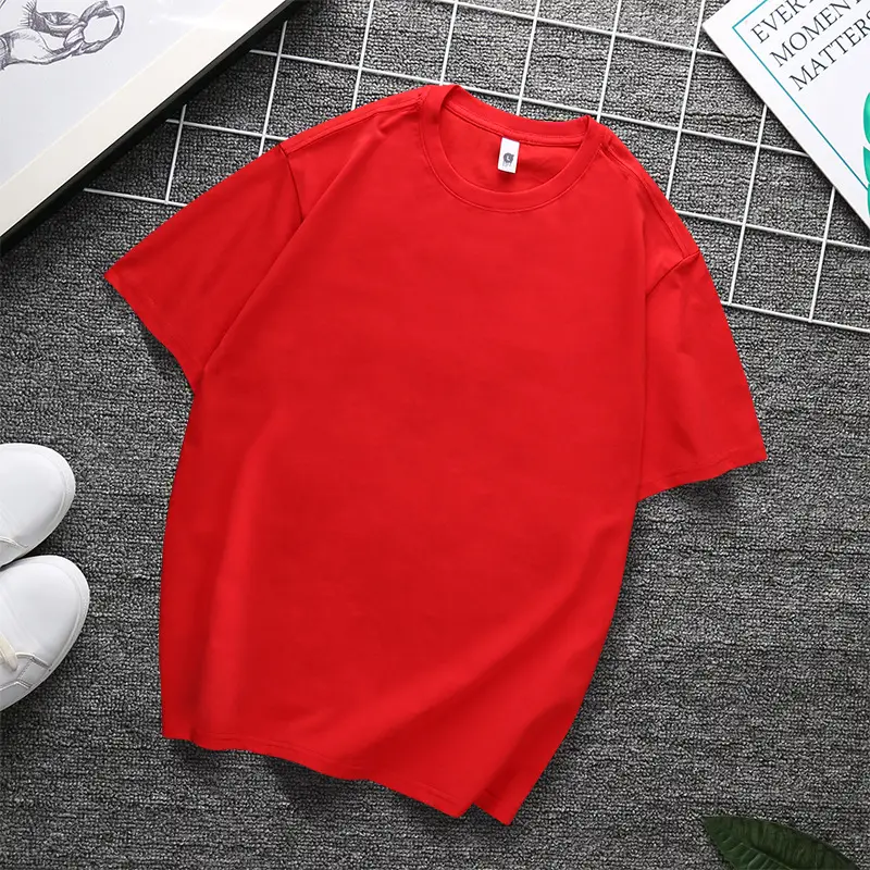 240g Heavy Cotton T-Shirt Black White Multi Color - Image 2