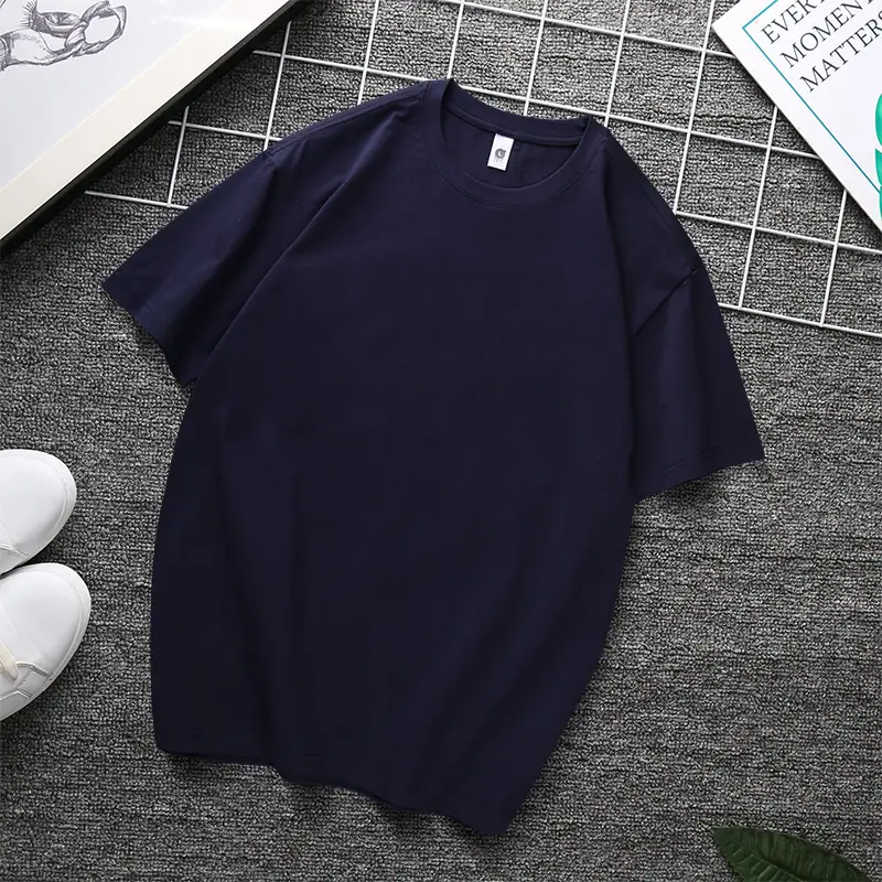 240g Heavy Cotton T-Shirt Black White Multi Color - Image 20