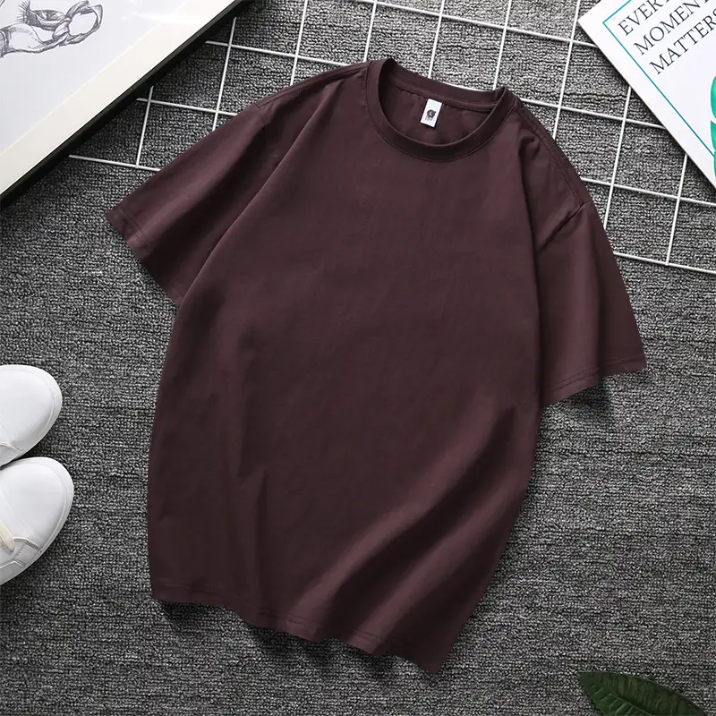 240g Heavy Cotton T-Shirt Black White Multi Color - Image 21