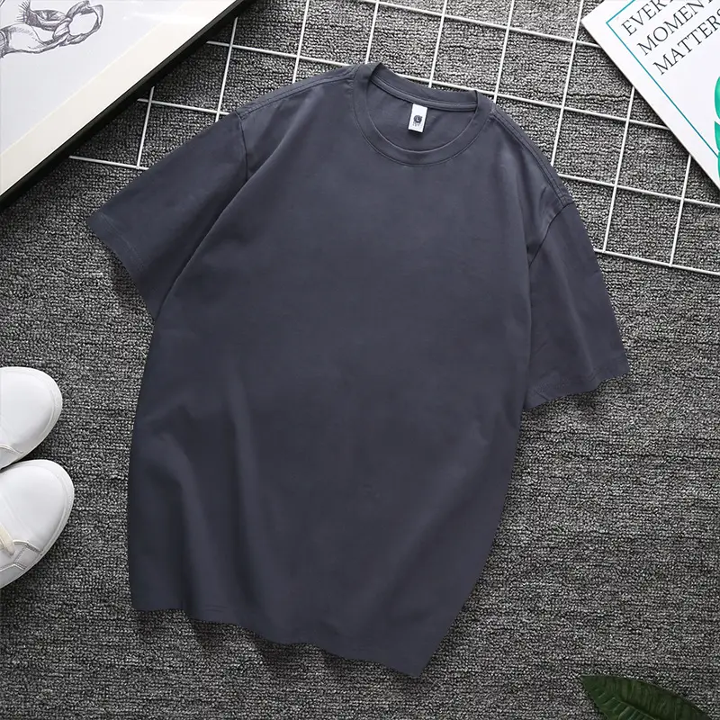 240g Heavy Cotton T-Shirt Black White Multi Color - Image 22