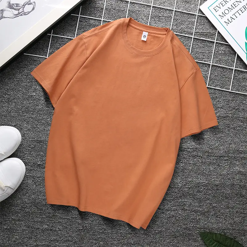 240g Heavy Cotton T-Shirt Black White Multi Color - Image 25