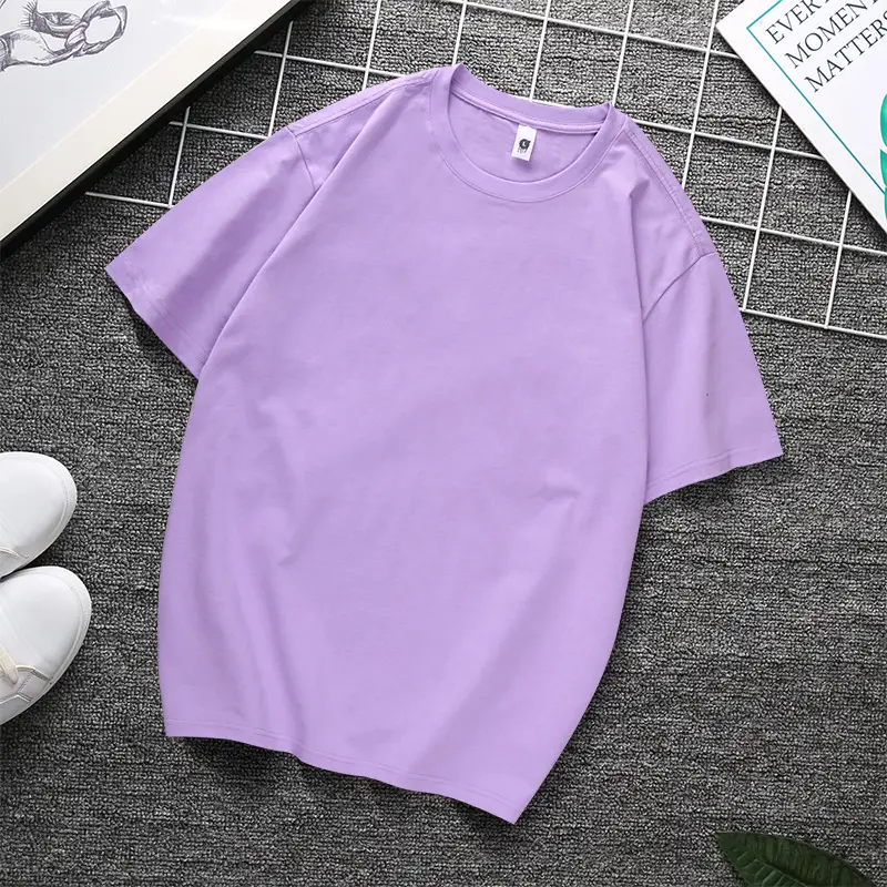240g Heavy Cotton T-Shirt Black White Multi Color - Image 26