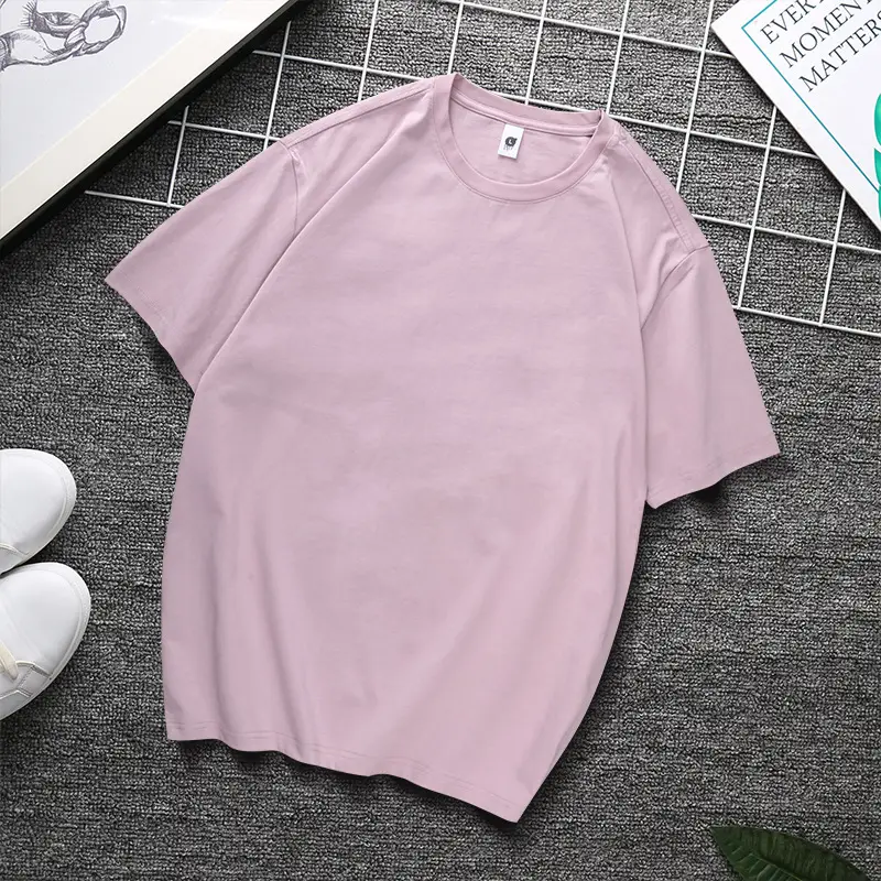 240g Heavy Cotton T-Shirt Black White Multi Color - Image 27