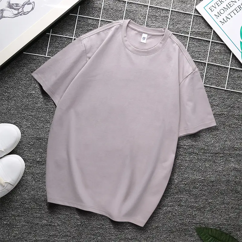 240g Heavy Cotton T-Shirt Black White Multi Color - Image 28